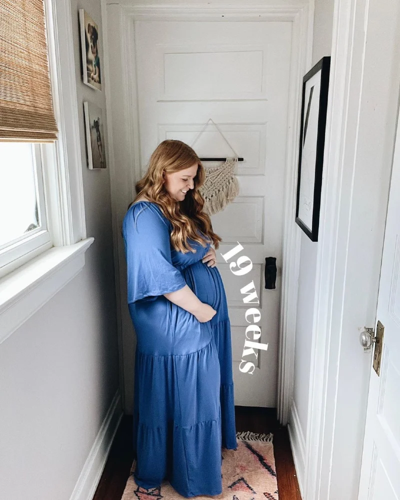 Button-Up Maternity Shirt Dress