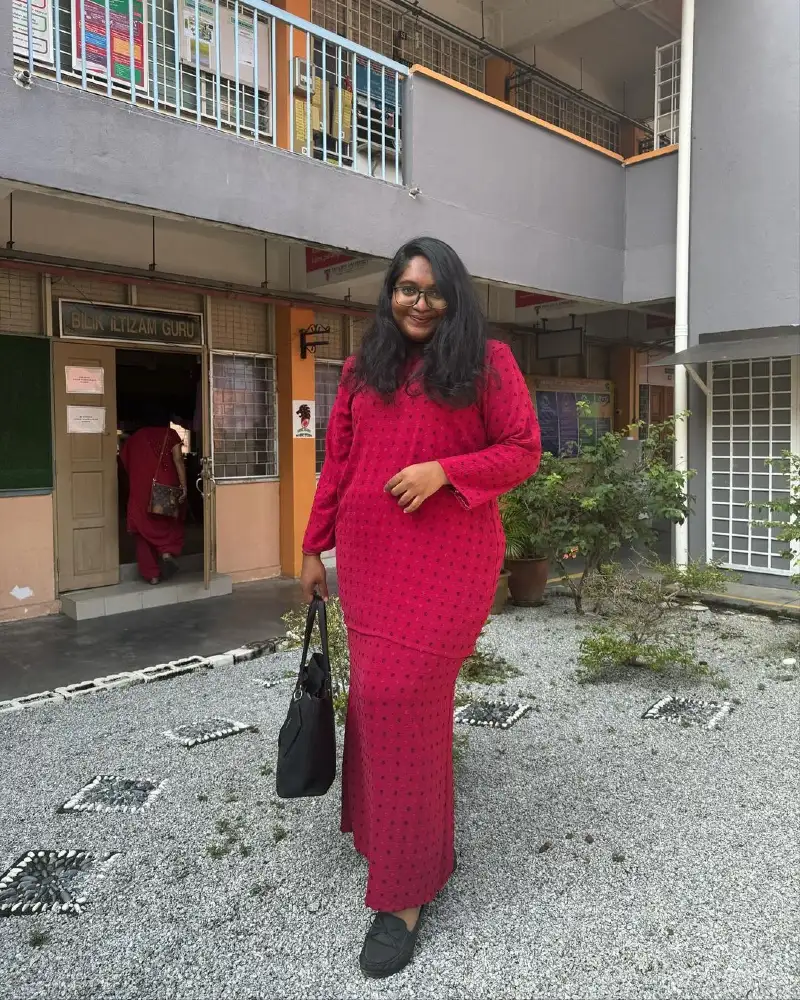 Traditional Burgundy Teaching Kurta
