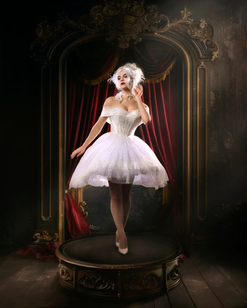 Porcelain Ballerina Fantasy Gown