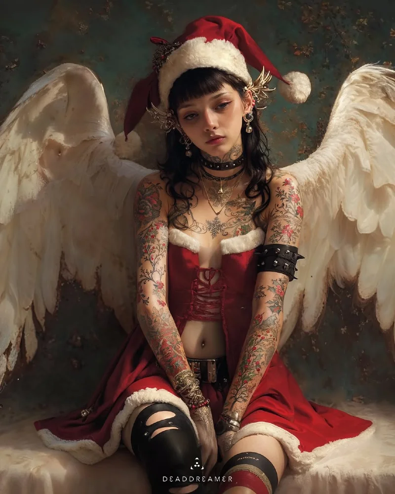 Gothic Holiday Angel Ensemble