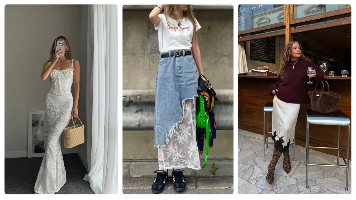 15 Lace Skirt Outfit Ideas