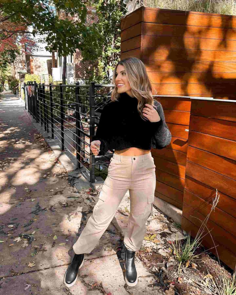 Minimalist Cargo Pants and Tee Combo