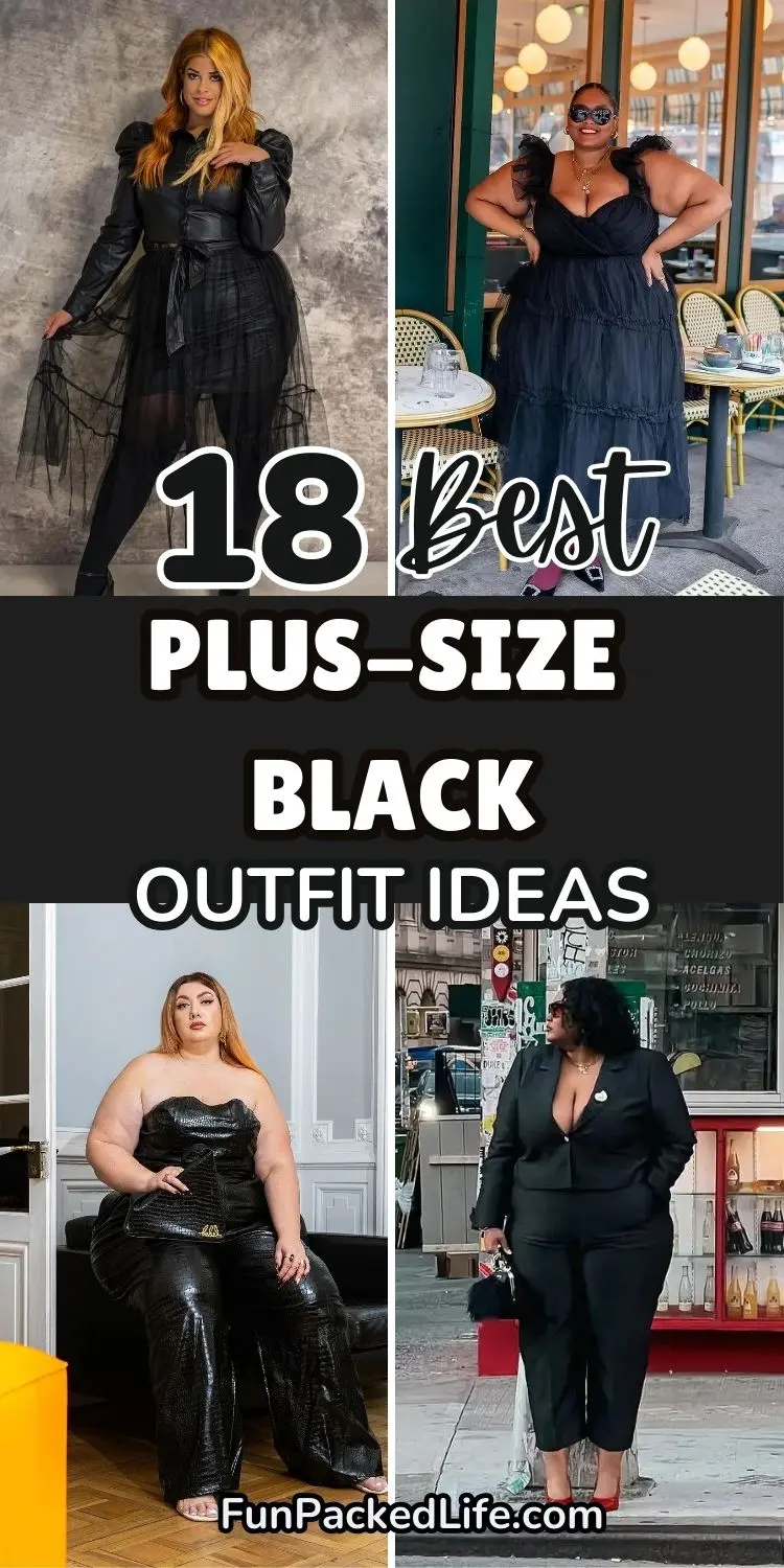 18 Best Black Outfit Ideas For Plus Size