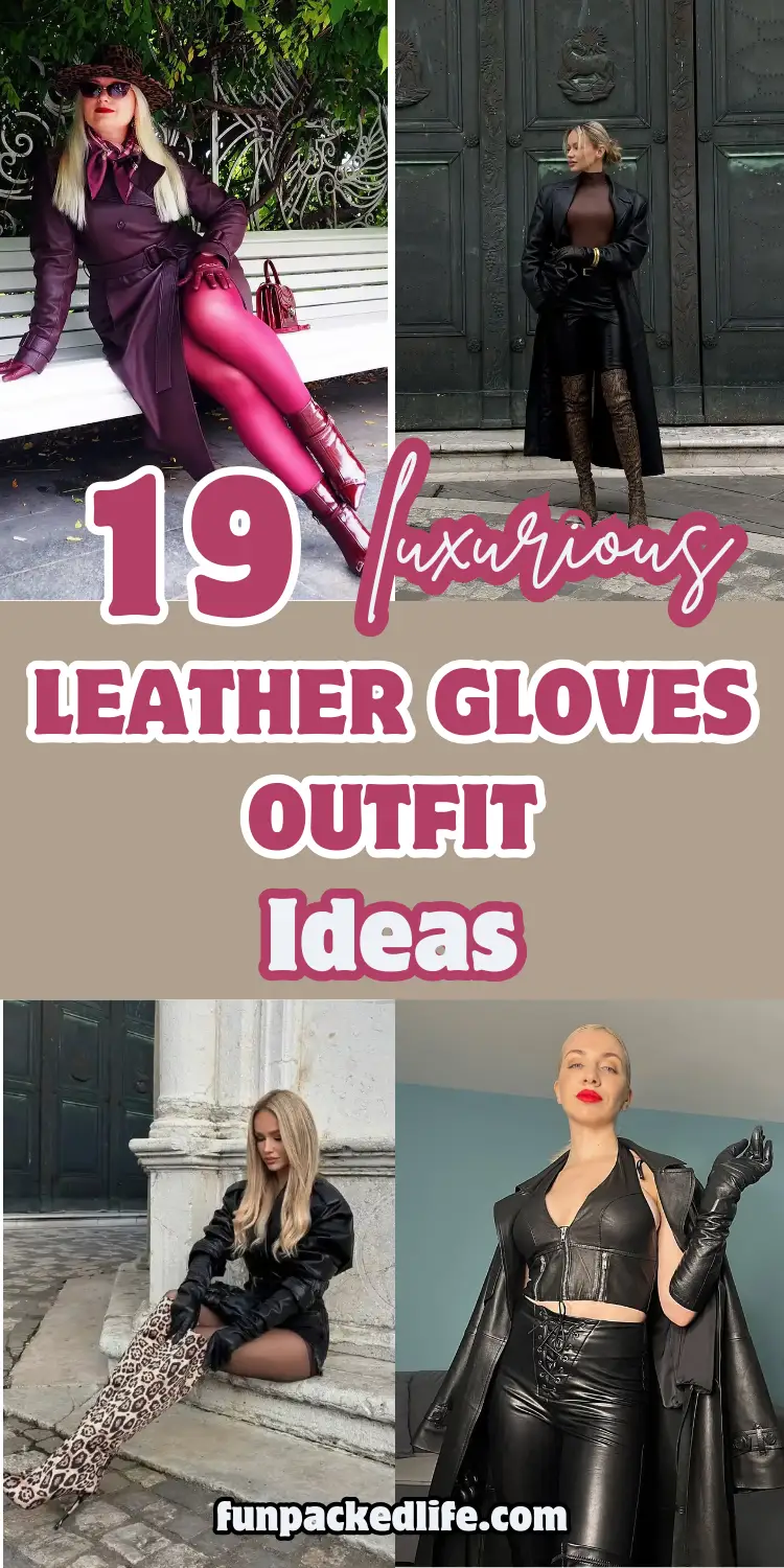 19 Leather Gloves Outfit Ideas