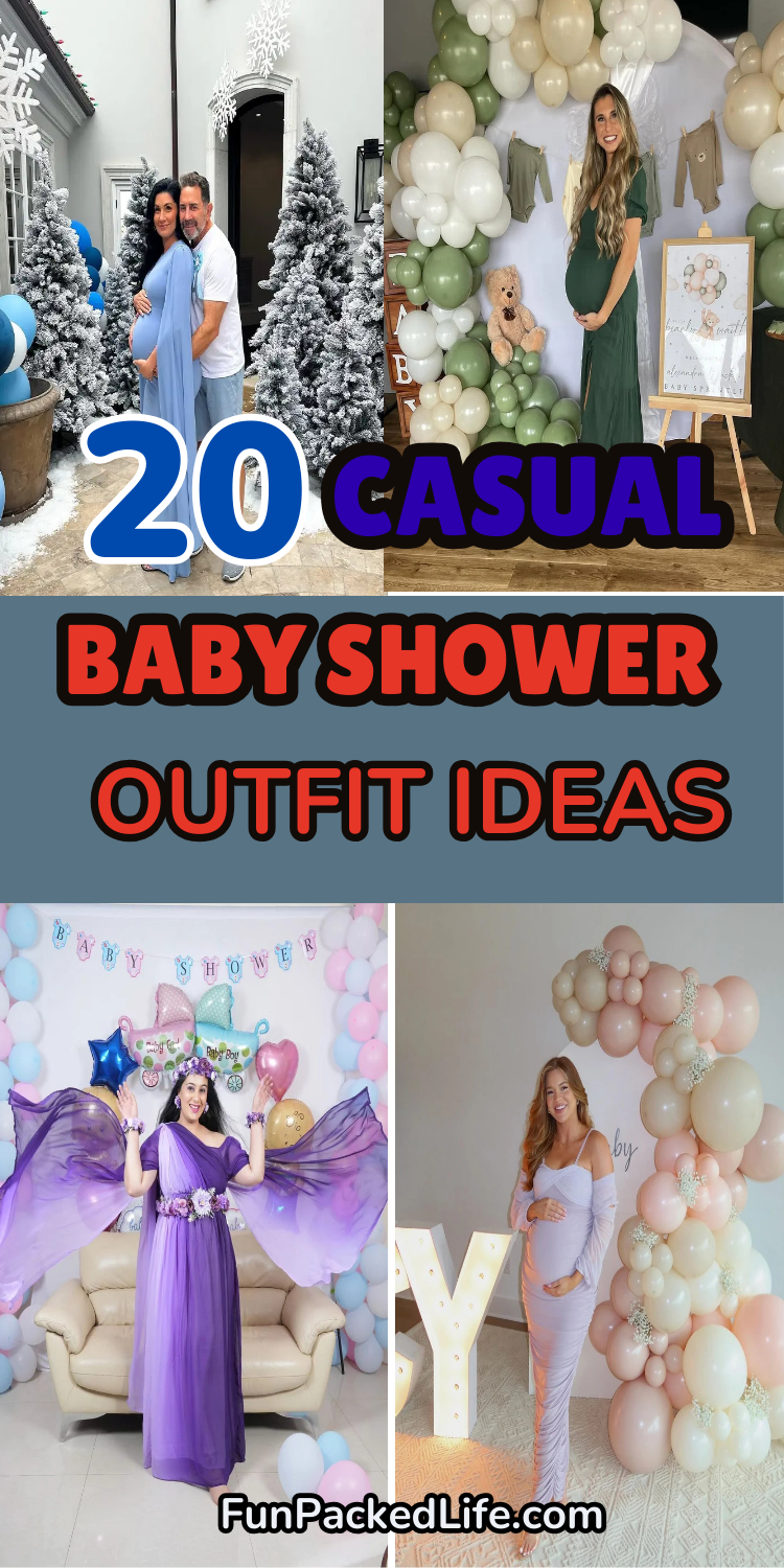 20 Casual Baby Shower Outfit Ideas