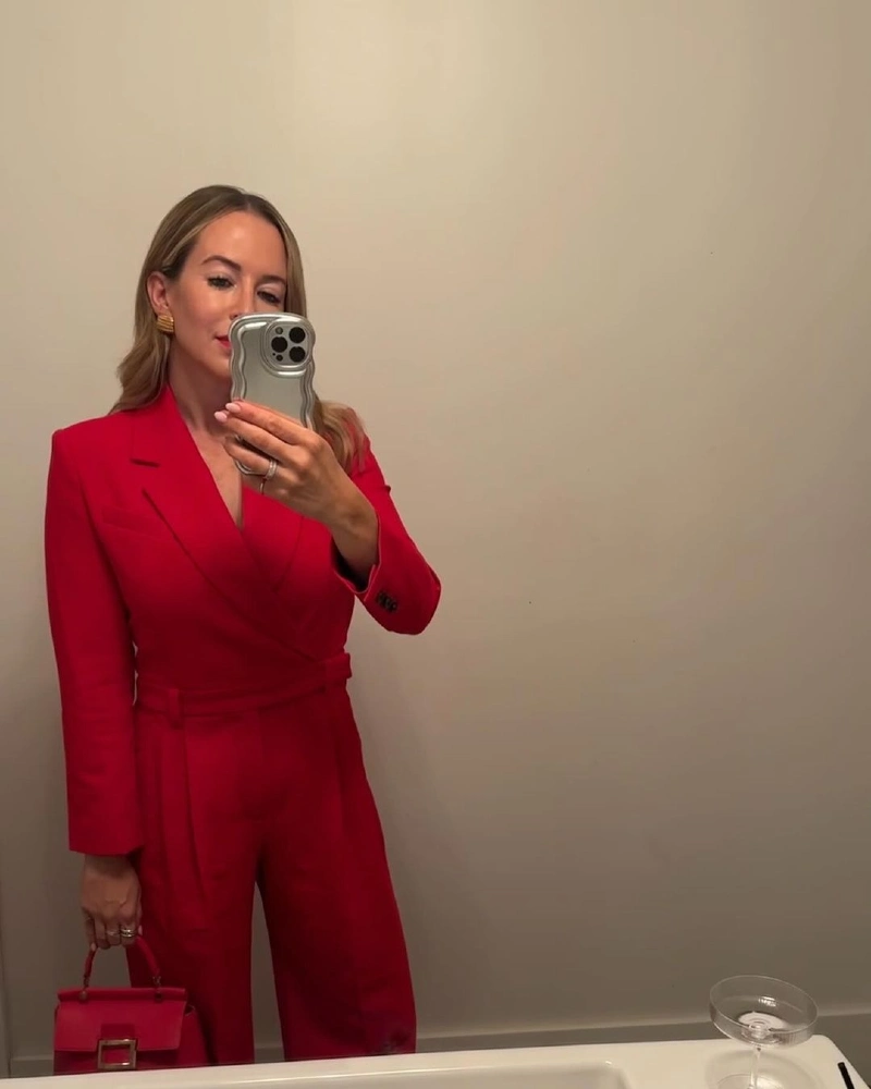 Bold Red Jumpsuit Glam