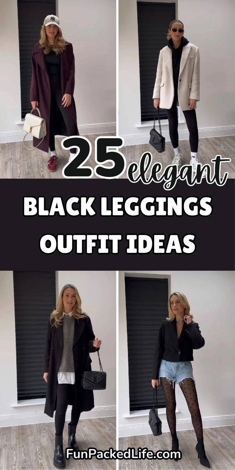 25 Best Black Leggings Winter Outfit Ideas