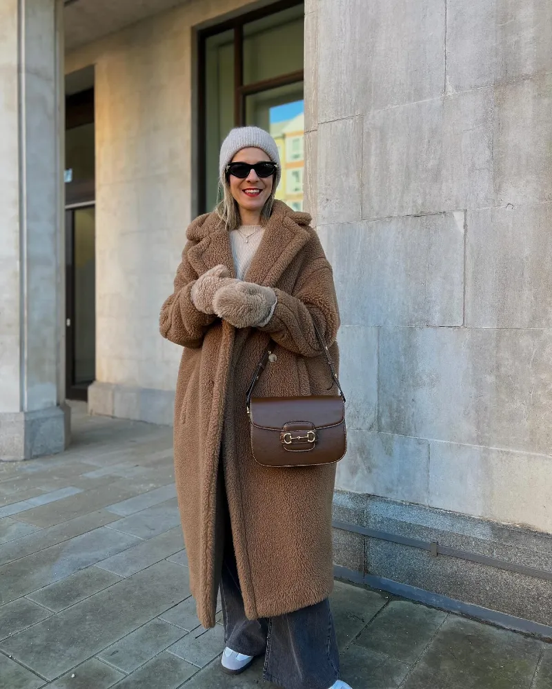 Warm Teddy Coat Ensemble