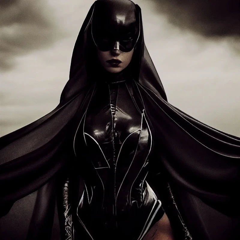Noir Veil Warrior Dress