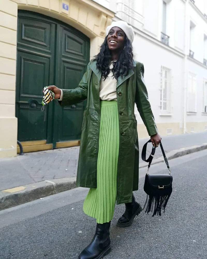 Emerald Flair with Parisian Chelsea Boots