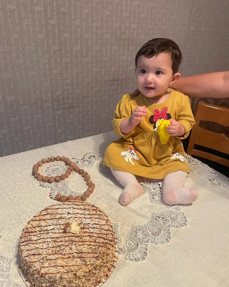 9-Month Baby Photoshoot with Cake