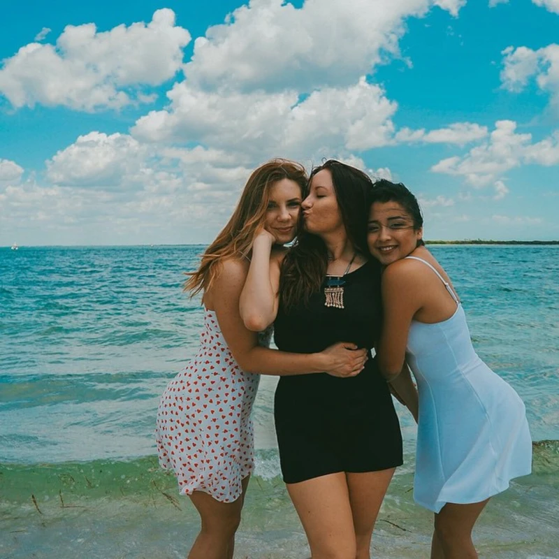 Beachside Friendship Bond