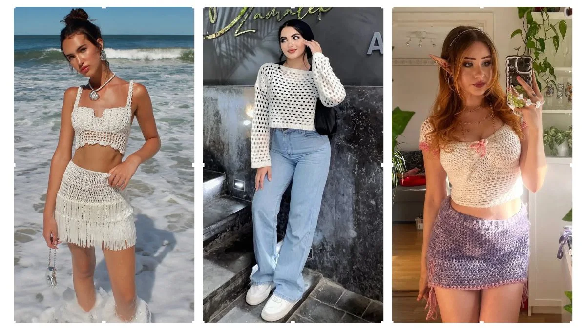 Best White Crochet Top Outfit Ideas