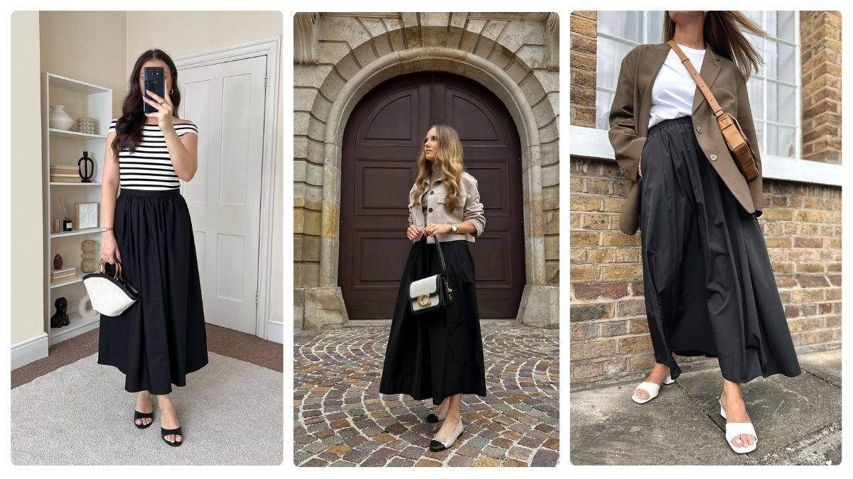 Black Maxi Skirt Outfit Ideas