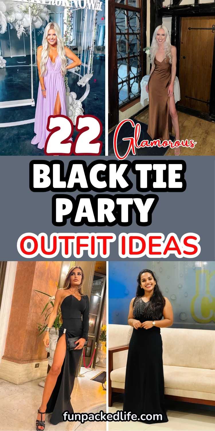 Black Tie Party Outfit Ideas