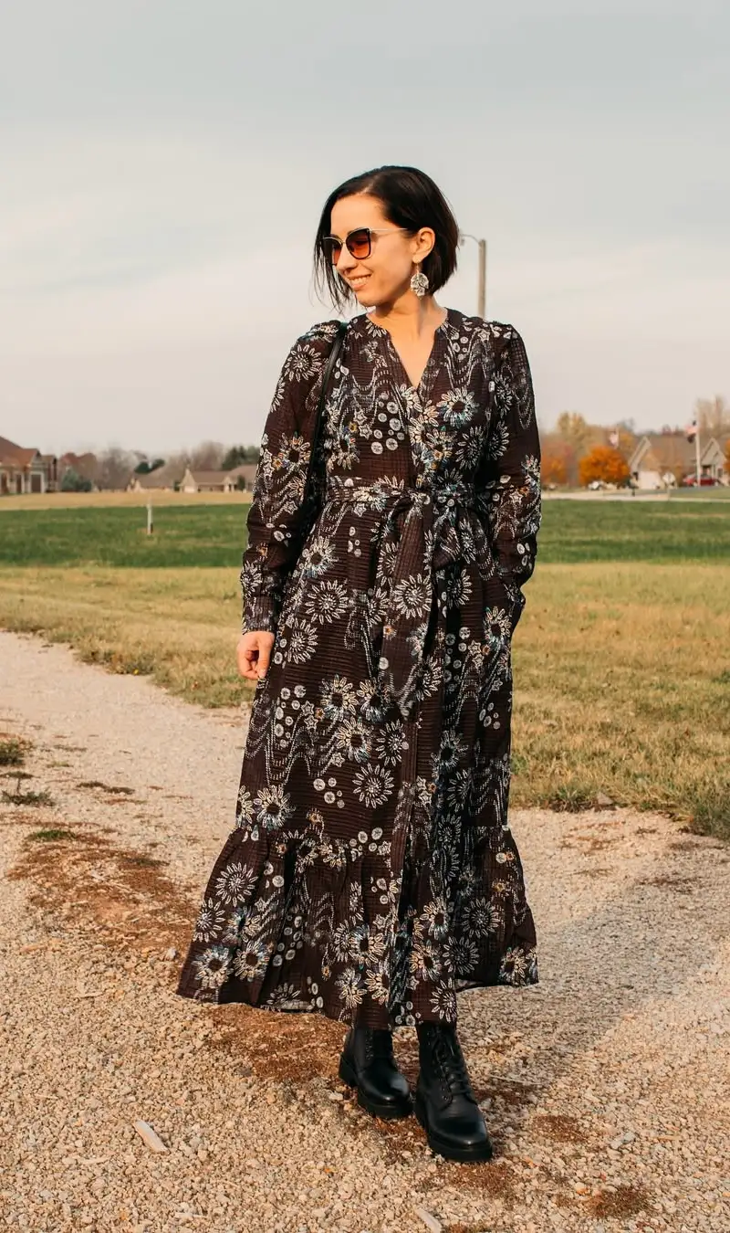 Boho Floral Maxi Dress