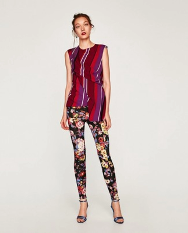 Bold Print Clash with Statement Leggings