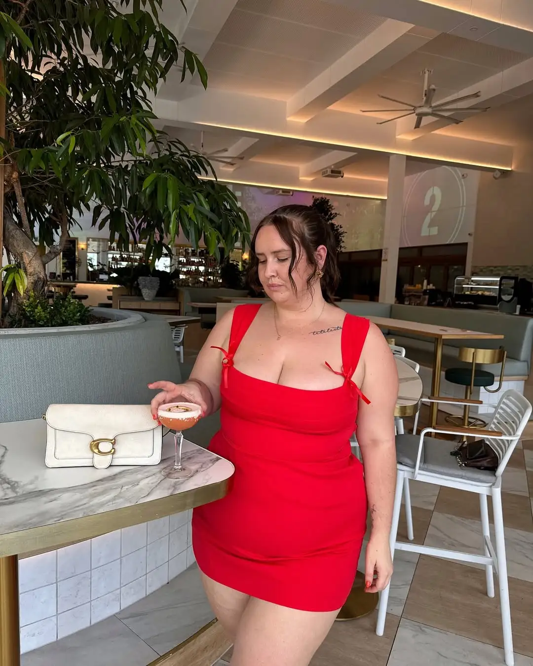 Bow Strap Mini Bodycon Dress