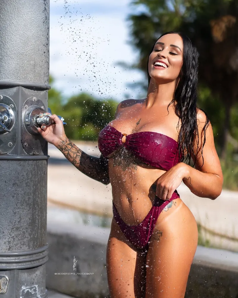 Burgundy Shower Glam