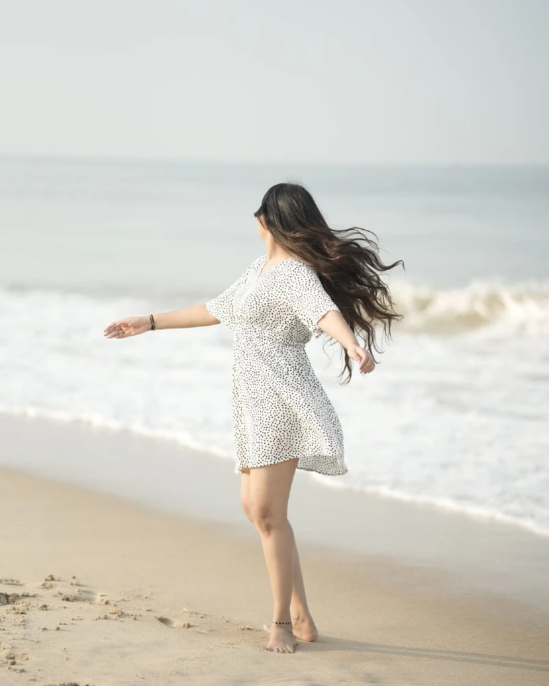 Carefree Beach Motion Shot