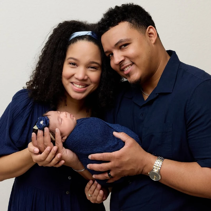 Coordinated Navy Blue Newborn Look