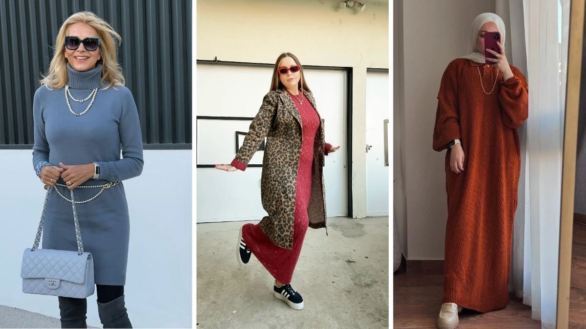 Long Sweater Dress Outfit Ideas