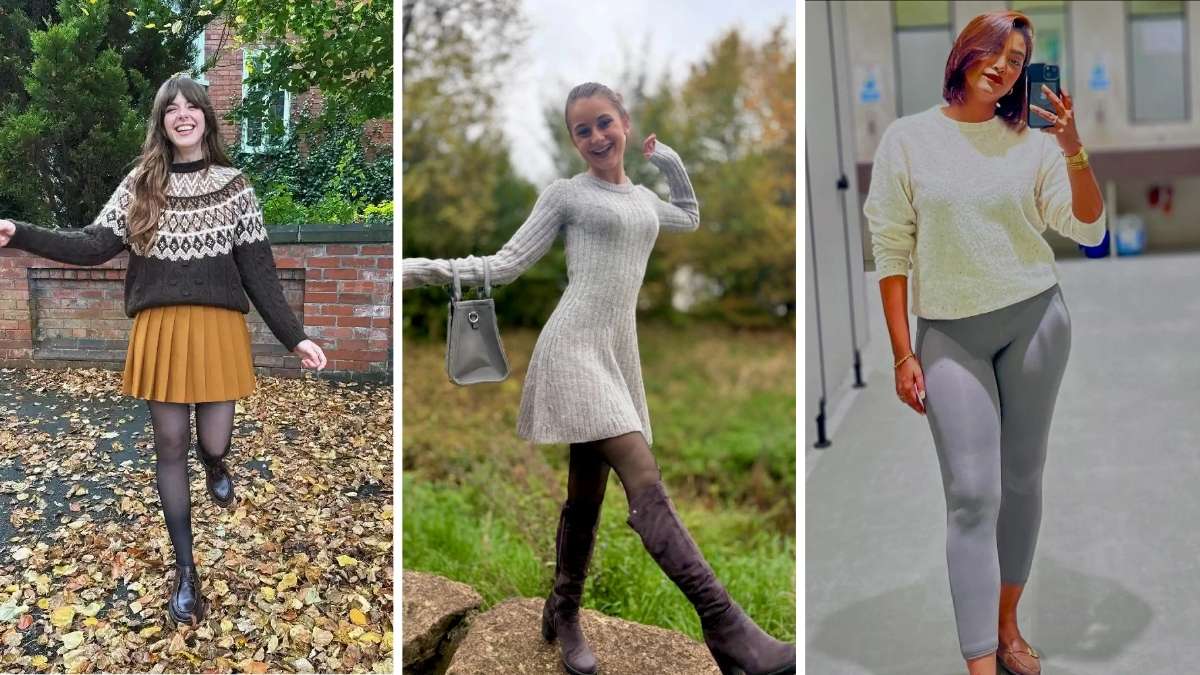 Sweater Dress Outfits With Tights