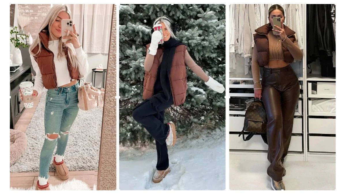 Cozy Brown Puffer Vest Outfit Ideas