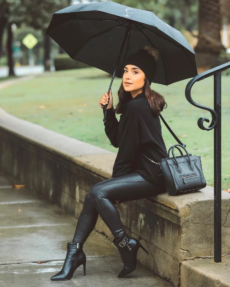 Cozy Elegance in the Rain