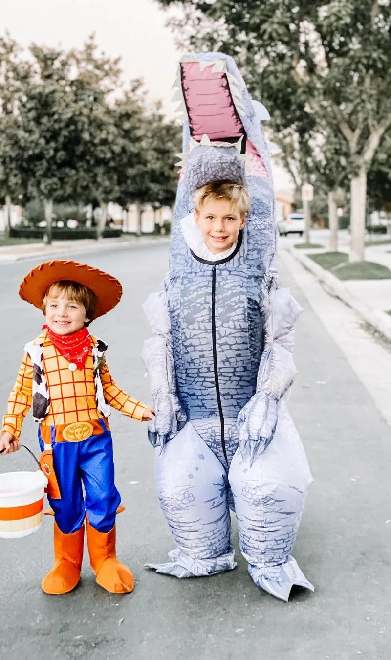 Dinosaur and Cowboy Duo