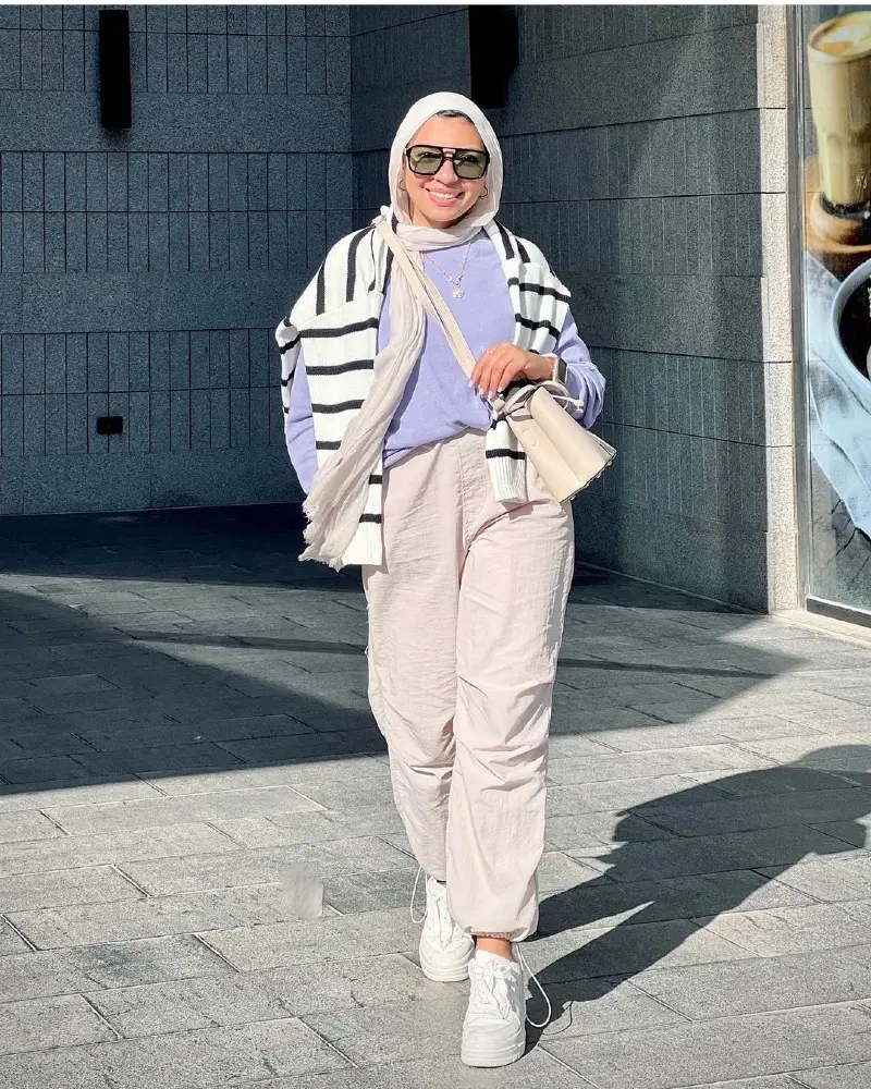 Effortless Layering with Soft Pastels and Stripes