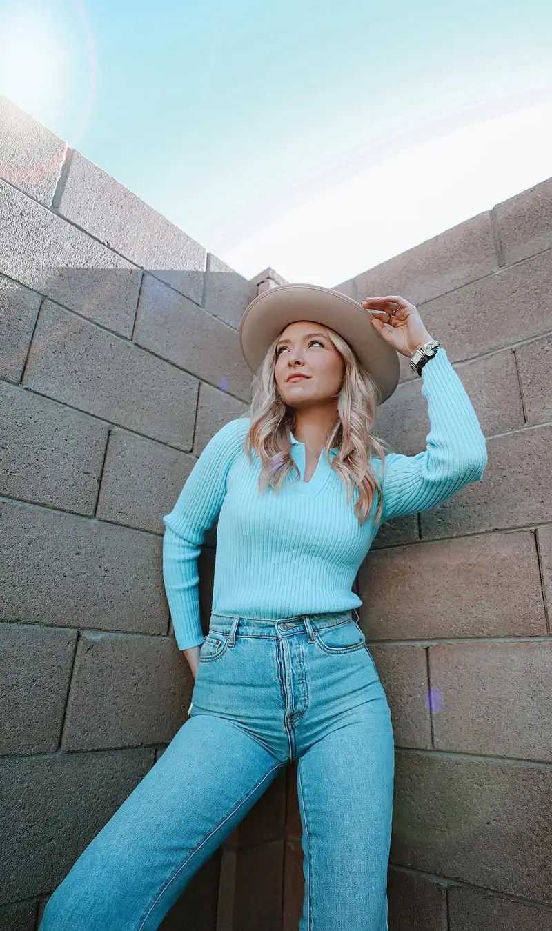 Effortless Sky Blue Casual