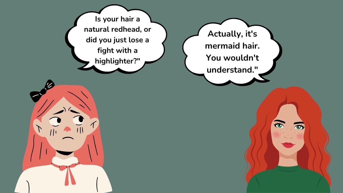 Funny Comebacks For Gingers