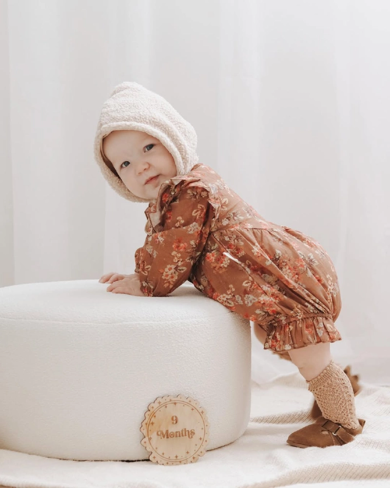 Floral 9-Month Baby Photoshoot