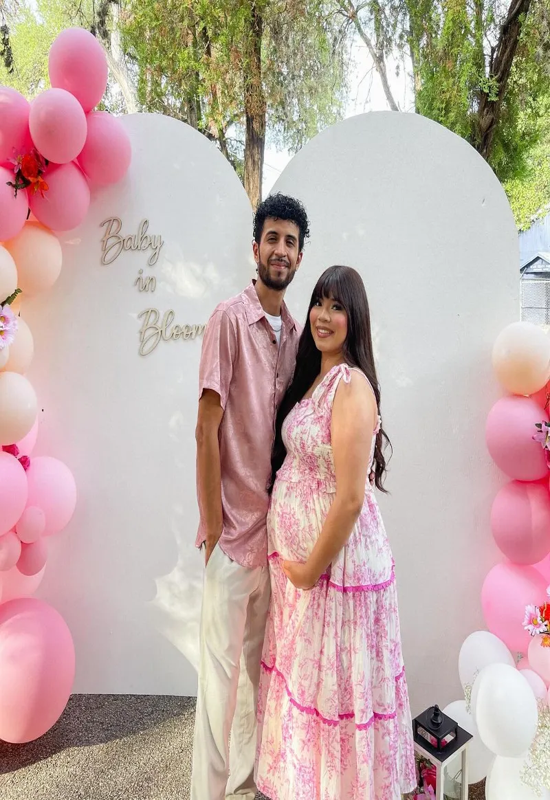 Floral Pink maxi dress