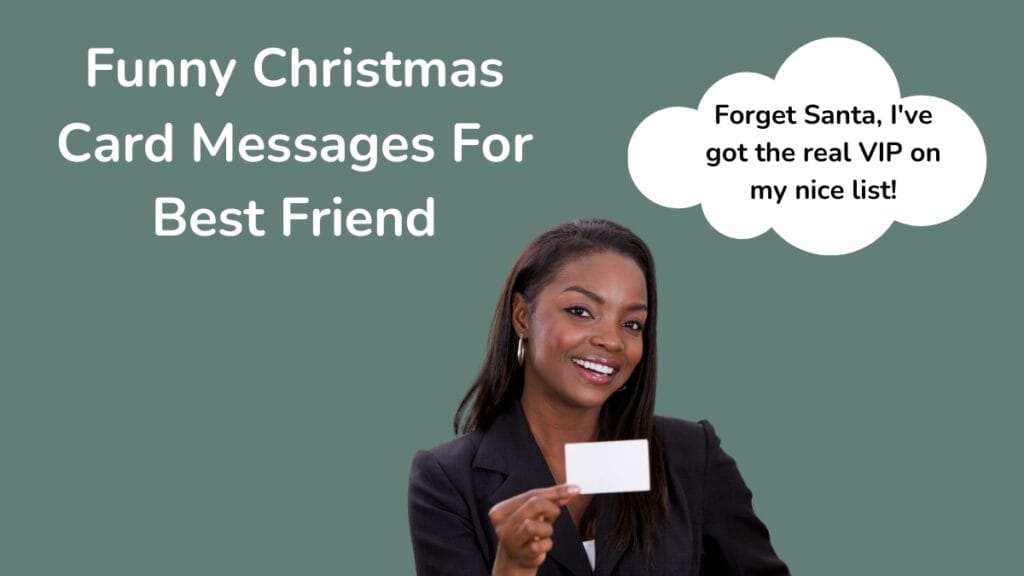 Funny Christmas Card Messages For Best Friend