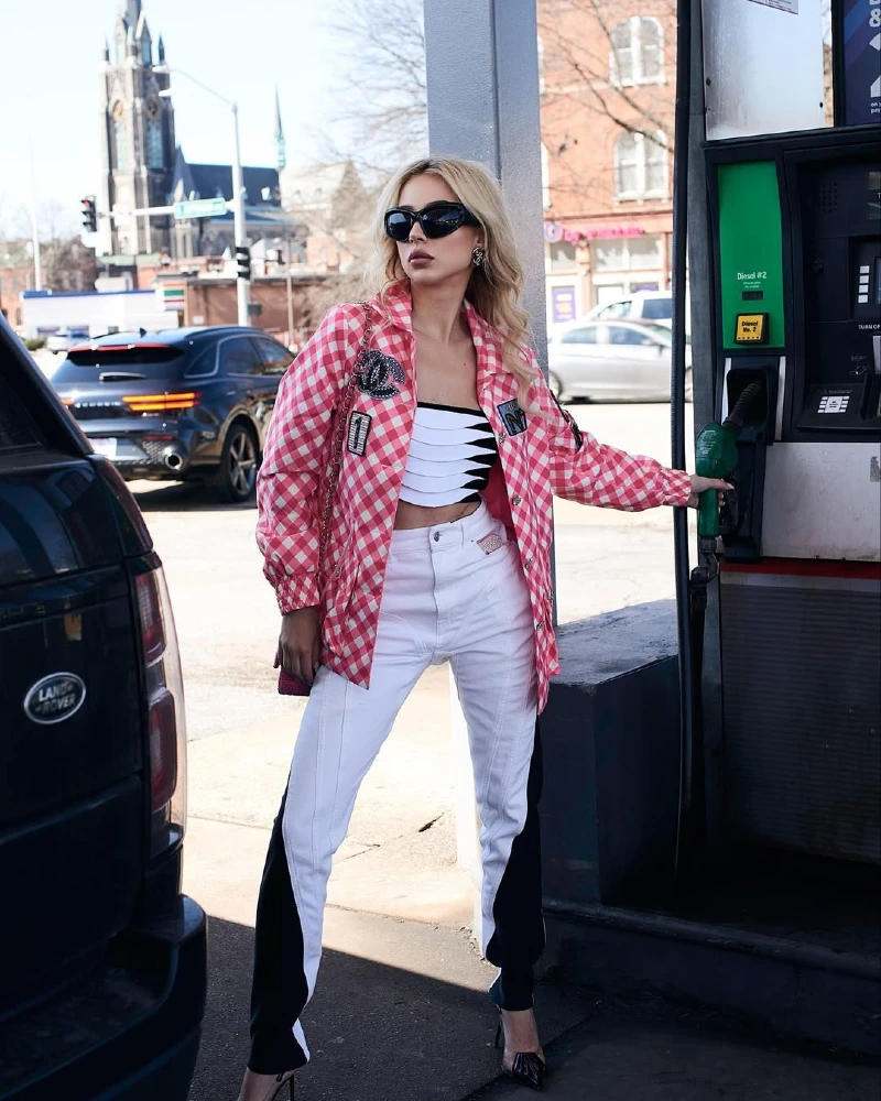 Gas Station Chic with a Bold Edge