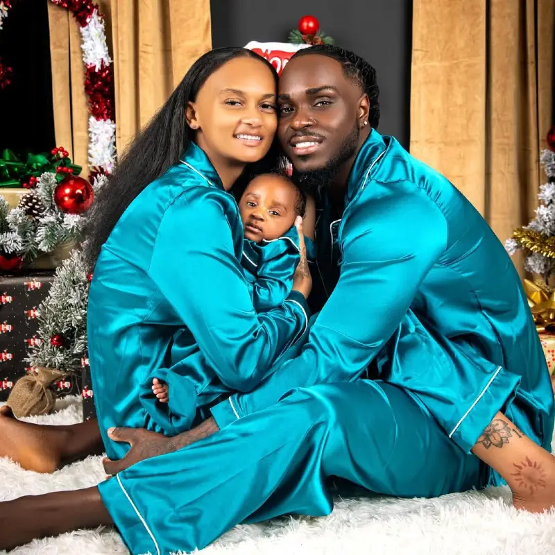 Matching Holiday Satin Pajamas