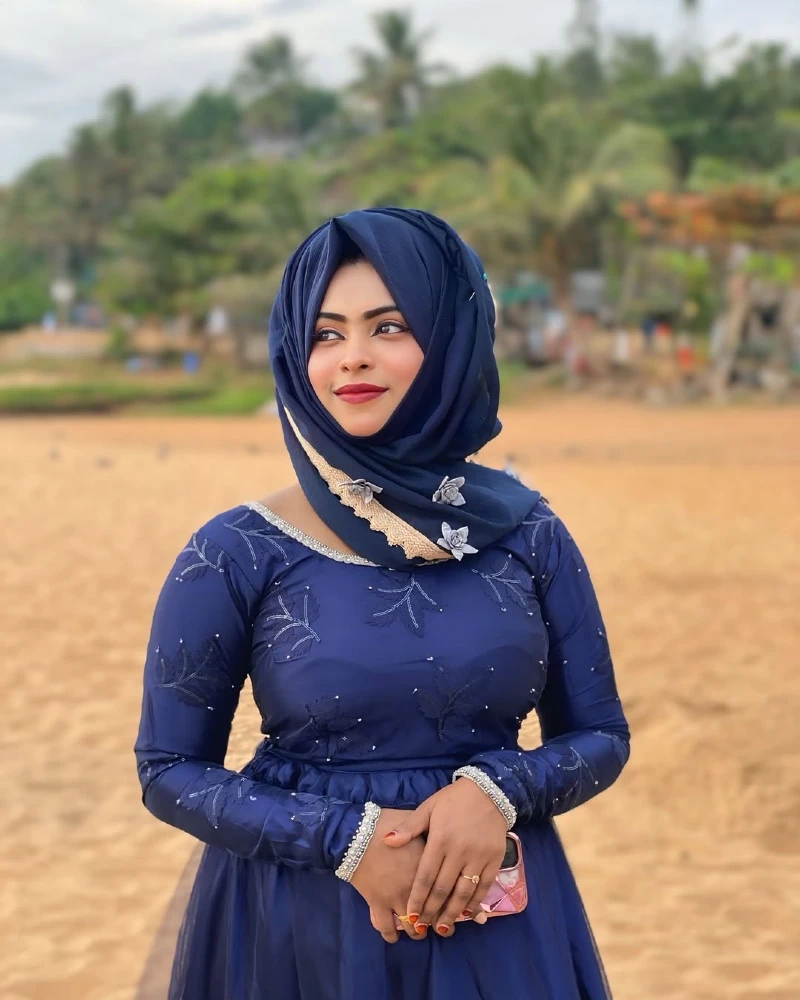Modest Beach Fashion Portrait
