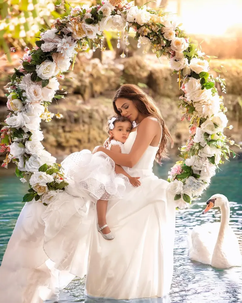 Mother and Daughter in Nature