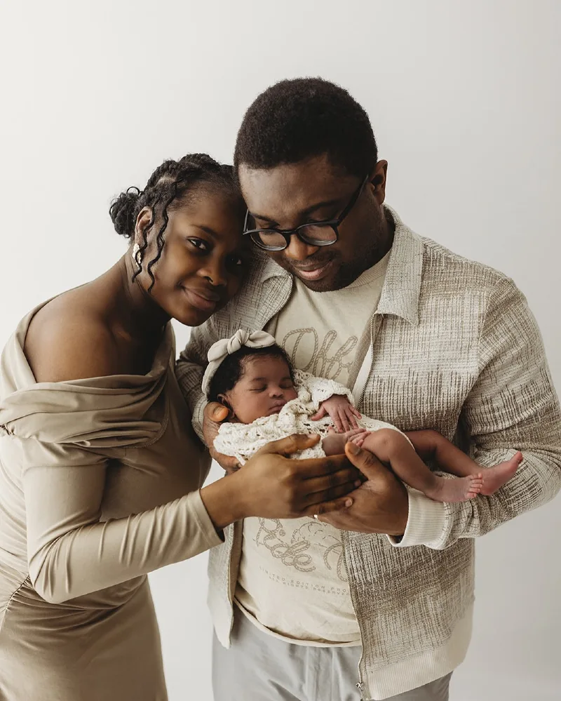 Neutral-Toned Newborn Look