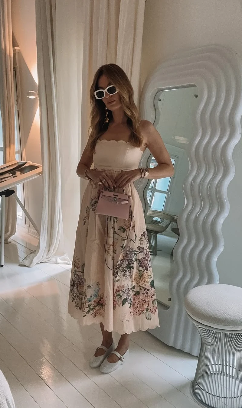 Pastel Floral Boho Dress
