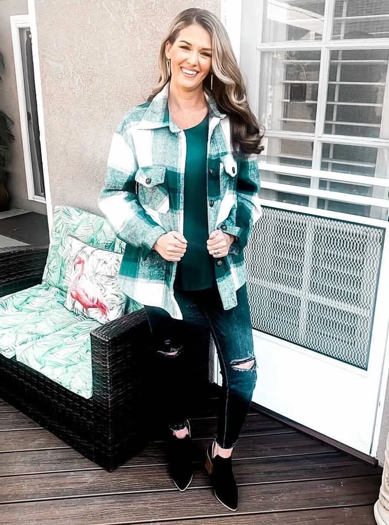  Plaid Green Layers