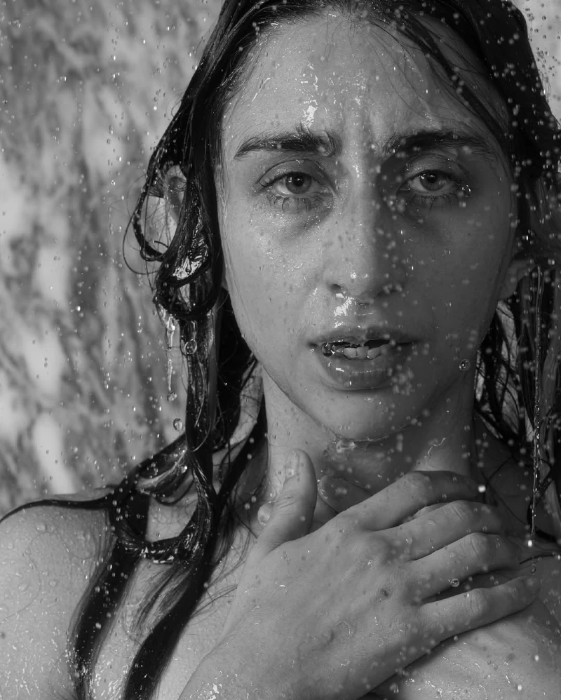 Raw Emotion Shower Portrait