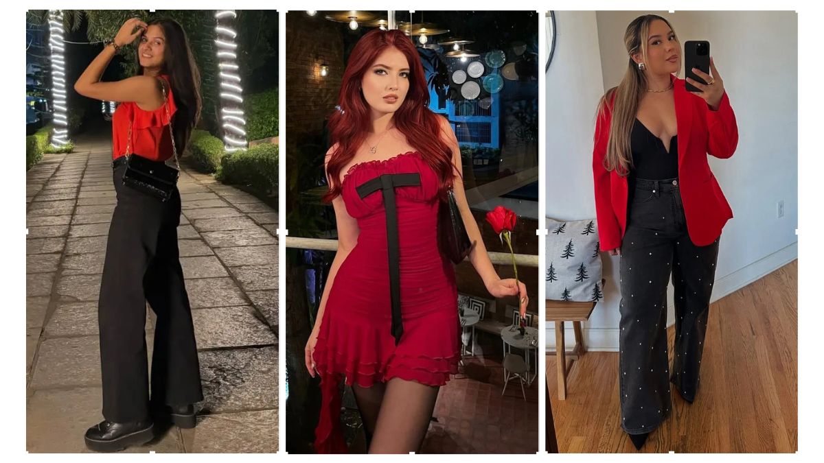 Red And Black Outfit Ideas For Women