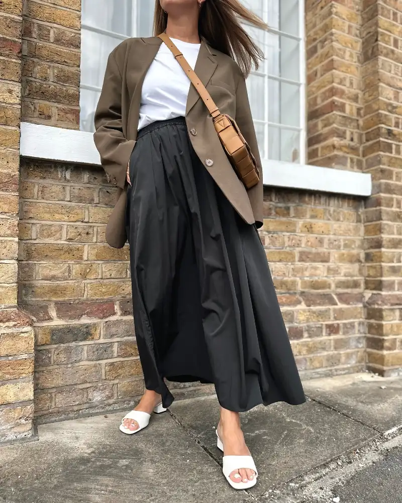 Relaxed Blazer and Luxe Draping