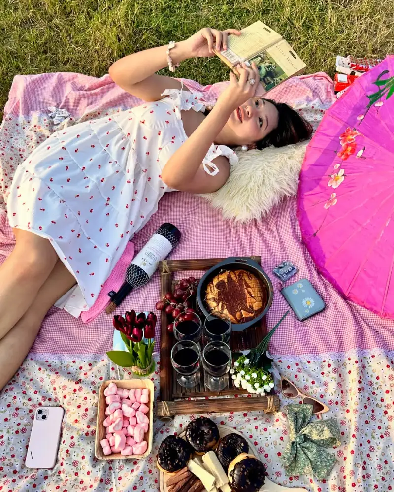 Relaxed Picnic Reading