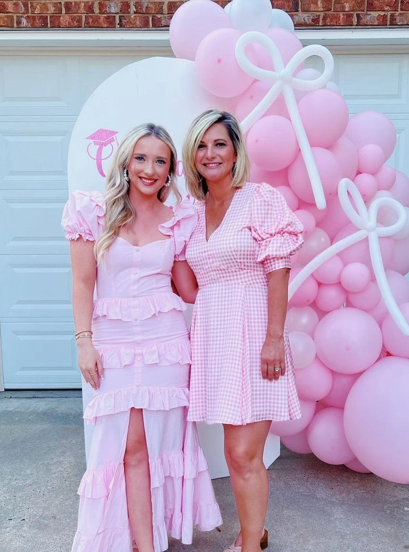 Ruffled Pink Gingham Duo