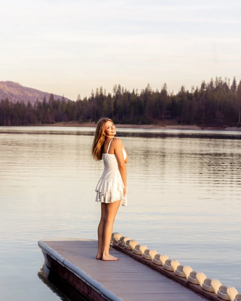 Serene Dock Portrait at Twilight