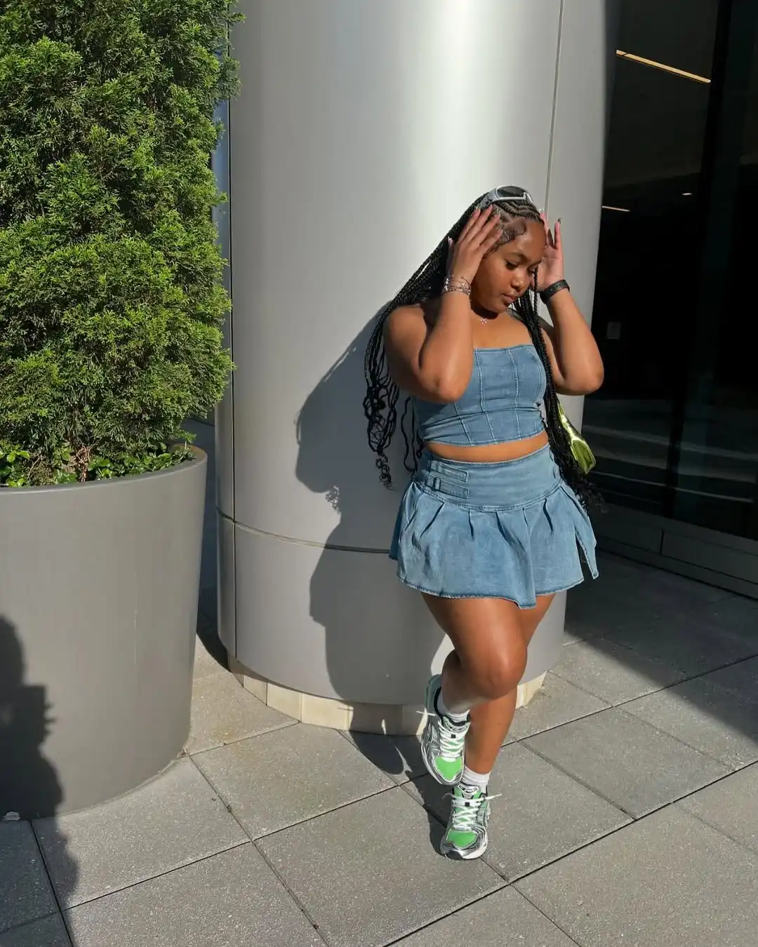 Sporty Denim Concert Set